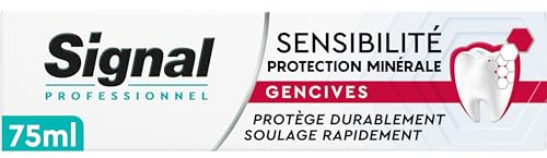 SIGNAL Professionell tandkräm känslighet mineralskydd - tandkött - lindrar från 30 sek - 88% naturliga ingredienser - 75 ml