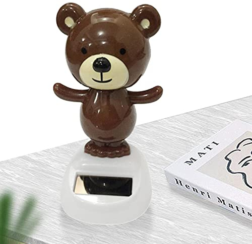 Fenytay Christmas Wobble Head Figure, Bobble-Head Figures Figure Decor, Christmas Solar Dancing Toys, Solar Powered Shaking Head Toy For Christmas Home Car Dashboard Decoration Decor