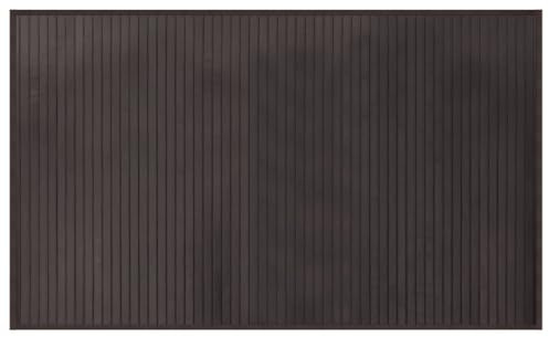 vidaXL Teppich, Bambusteppich Rechteckig, Bambusmatte rutschfest für Wohnzimmer, Läufer Küchenteppich Flurteppich, Modern, Dunkelbraun 60x100cm Bambus