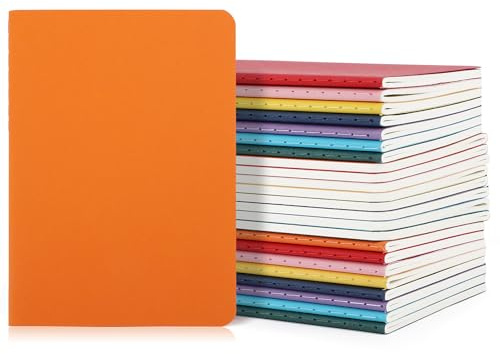 Yarotm Notizbuch A6 Gepunktet - 24 Stück Tagebuch Notebooks Set - 100GSM Papier Notizheft Dotted 5mm - 10x14cm Mini Notizblöcke A6-30 Blatt Heft Block Klein Reisetagebuch, 8 Farben