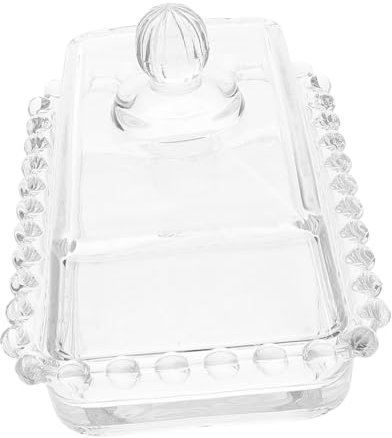 CIYODO Glas Butter Aufbewahrungsbehälter Mit Deckel Für Lebensmittel Lagerung Käsebehälter Für Haushalt Küche Restaurant Bankett