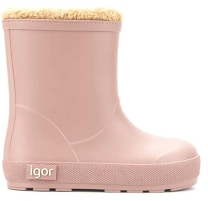Igor Stivali da Pioggia Barefoot Fodera Pelliccia Misurare 27 Colore Rosa