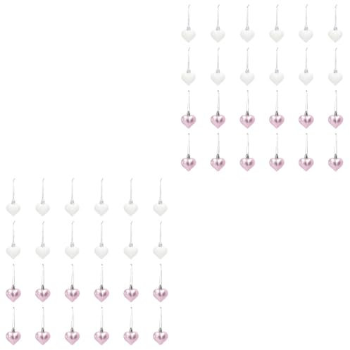 Alipis 48stücke Romantische Herzförmige Hängedekoration Party Deko Für Valentinstag Wiederverwendbar Für Hochzeiten Und Besondere Anlässe