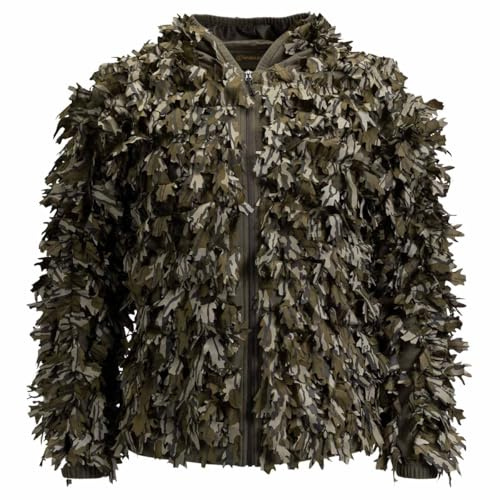 BLOCKER OUTDOORS Finisher Turkey Hunting Lightweight Leafy Jacket (US, Alpha, Large, Regular, Regular, MO Bottomland Original)