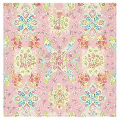 Servietten, Boho-Stil, helles Pastell-Pfirsich, ausgefallene Stoffservietten, Küchentuch, wiederverwendbar, Stoffservietten, ausgefallene Servietten, Küchenservietten, 6 Stück, 50,8 x 50,8 cm