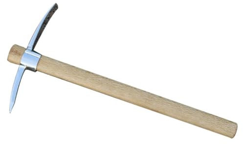 Pioche à double tête, 2 en 1 à double tête, pioche de jardinage robuste pour creuser, hache multifonctionnelle pour désherber