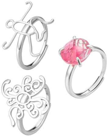 PH PandaHall 3 Styles Ringrohlinge Silber Ringbasen Cabochon Fassungen Verstellbare Silberringe Für Die Schmuckherstellung Hochzeit Muttertag