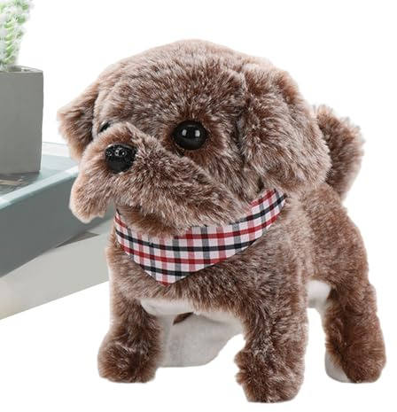 Realistic Robot Puppy – Interactive Walking & Barking Electronic Pet Toy, Soft Plush Animated Companion With Sound Effects | Battery Operated Indoor Playmate For Boys At Home, Nursery & Bedroom