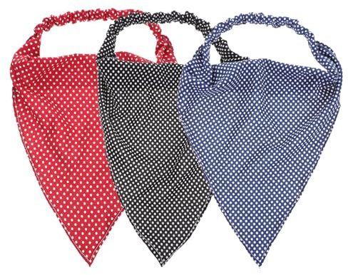 INOOMP 3 Stück pack Yoga Haarbänder mit Clips Dreieckige Sport Stirnbänder Schweißabsorbierende Hautfreundliche Kopfbedeckungen für Damen und Mädchen