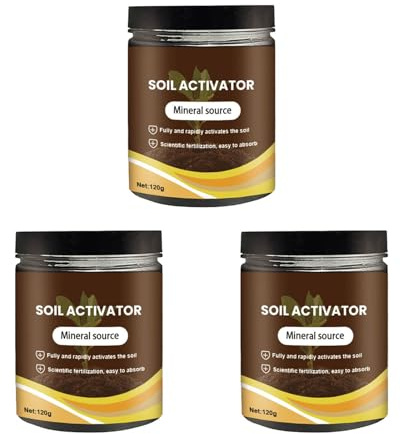 Soil Activator for Plants, Soil Pro Activator, Organic Bone Meal Plant Fertilizer Increases Germination and Root Growth, Improves Soils Health for Potting Mix and Seedling Compost (3)