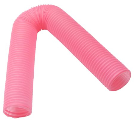 Tunnel Giocattolo per Criceti, Telescopico, in Plastica Rosa | Piccoli Animali, Struttura Pieghevole, Resistente a Graffi e Morsi, Design a Tunnel per Arrampicata