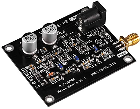Kikumi 1 Stycke 1,5 GHz Track Noise Source Board, High Flatness Filter Antennförstärkare, Svart, 8 * 6 * 2 SMA