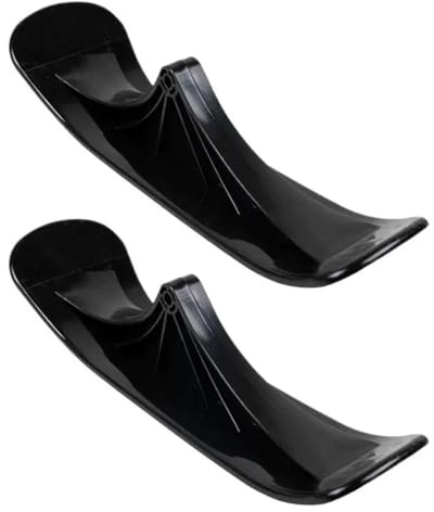 Winter Sports Kit de conversion pour luge à neige, scooter de ski, transforme votre trottinette en trottinette à neige, matériau PE pour transformer une trottinette en ski (noir, 38 x 11 cm)