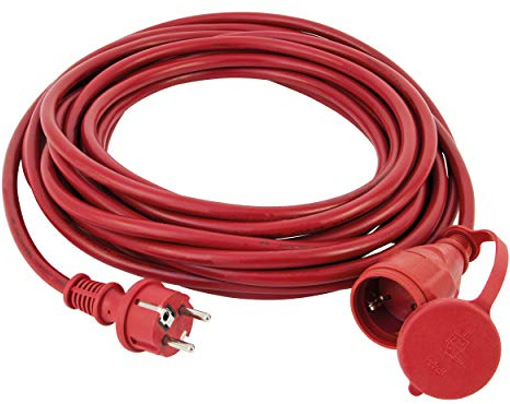 REV Verlängerung, Verlängerungskabel Aussenbereich IP44 25m (H05RR-F), 3500W, rot