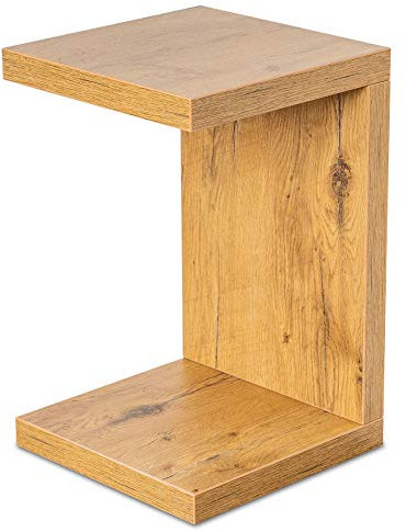 levandeo Couchtisch Coco Holz 32x32x50cm Wildeiche Eiche Tisch Beistelltisch Deko Sofatisch Ablage Keine Montage Fest Verleimt