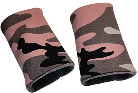 Britta Meier: Pulswärmer (Armstulpen), Baumwolljersey und Baumwoll-Fleece aus meiner Nähwerkstatt.