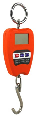 HDWR wagPRO-H200 Hängewaage 200 kg, digitale Hakenwaage mit Tara | Genauigkeit 50 g, Digitalanzeige, für Jagd, Werkstatt, Landwirtschaft und Gepäck
