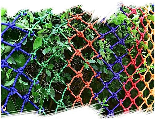 Kayziu ZCX Filet d'escalade extérieur Filet de Protection de sécurité coloré décoration de clôture de Filet de Corde à usages Multiples Filet d'escalade (Size : 1 * 1m(3.3 * 3.3ft))