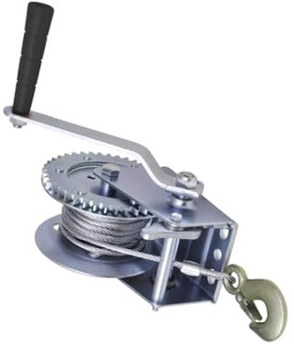Vaguelly 1pièce Treuil Manuel Portable Avec Câble De Mètres Pour Remorquage De Véhicules Et Bateaux Accessoire Pratique Et Robuste