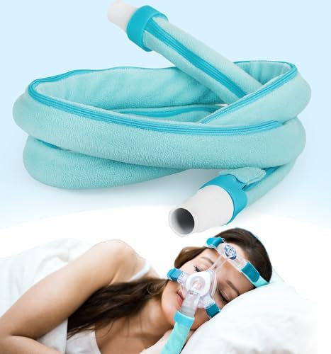 Hypuno CPAP-Schlauchabdeckung 6ft, [Upgrade] CPAP Schlauchhülle Vollständig mit Reißverschluss verschließbarer Isoliermantel verhindert Kondensation, kompatibel mit Allen Schläuchen