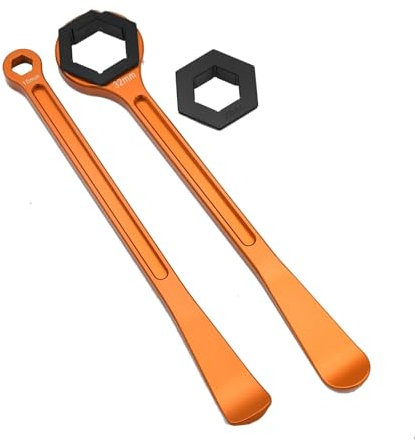 LoRier Universal CNC Bead Buddy Reifen Werkzeug Hebel Löffel Achse Schlüssel Reifenwechsel for Motocross (Color : Orange Tire Lever)