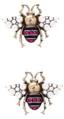GALPADA 2stücke Vintage Bienen Brosche Mit Kristall-strass Elegante Tier-anstecknadel Für Damen Für Hochzeiten Partys Und Alltagslook Bronze-gold