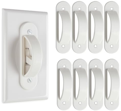 Lisol Wall Switch Guards Plate Covers Child Safety Home Decor (8 Pack), White - Keeps Light ON Or Off Protects Your Lights or Circuits from Accidentally Being Turned on or Off