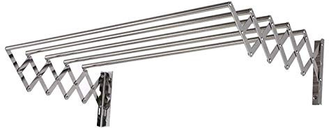 SZRWOPLO Wäscheständer zur Wandmontage, Wäschetrockner, robuster, wandmontierter, zusammenklappbarer, Verstellbarer, zusammenklappbarer, platzsparender Wäscheständer (Größe: 80 cm (31,5 Zoll) (70 cm