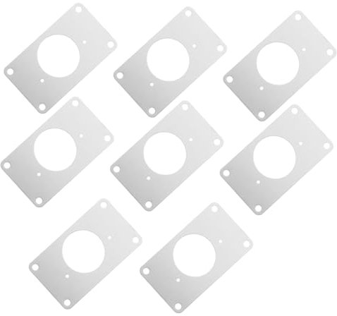 PartyKindom Plaques De Réparation De Charnières En Acier Inoxydable Plaque De Fixation Facile Pour La Réparation De Portes Darmoires Kit De Réparation De Trous De Charnières