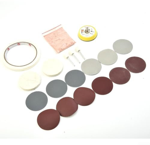 Kit de polissage de réparation de montre, 20 pièces avec poudre d'oxyde de cérium et verre pour enlever les rayures pour horlogers