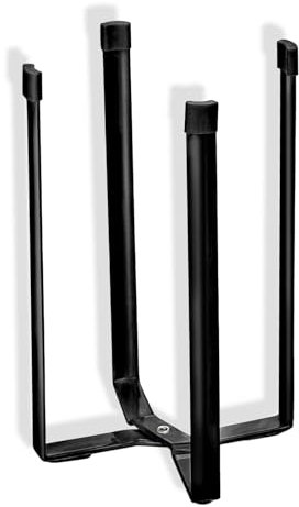 HUATEEN Scolabottiglie in Metallo,Scolapiatti per Bottiglie Supporto da Cucina Scola Borracce con Fondo Antiscivolo,Pieghevole Porta Sacchi della Spazzatura per Cucina, Ufficio