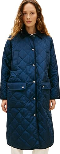 Tommy Hilfiger Padded Flag Quilted Coat Ww0ww47747 Parka Femme (lot de 1)