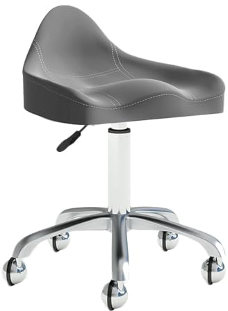 Generisch Sattelhocker, Sattelstuhl Mit Rückenlehne, Höhenverstellbar, Ergonomisch, for Spa-Massagesalons Und Studios(Color1)