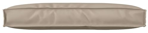 SKTQYQO Cuscino per Pallet per Schienale 80x40x12 cm in Tessuto Oxford Impermeabile Tortora, Cuscino da Esterno e Interno con Fibra Morbida per Relax e Socializzazione, Design