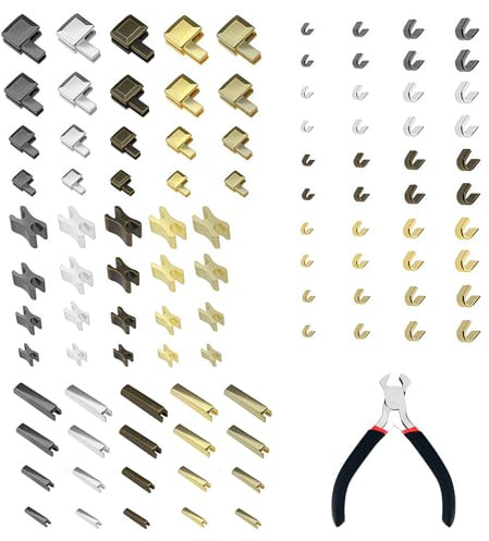 Reißverschluss Reparatur Set, 101 Stück Reissverschluss Zipper Ersatz, Reisverschluss-Reparaturset mit 1 Installieren Sie Zangen für Jacken Mäntel Zelte Taschen Gepäck
