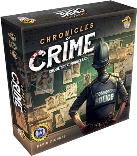 Lucky Duck Games - Chronicles of Crime – Basisbox | französische Version | Brettspiel | Gesellschaftsspiel | ab 12 Jahren | 1 bis 4 Spieler | 60-90 Minuten | kooperatives Spiel