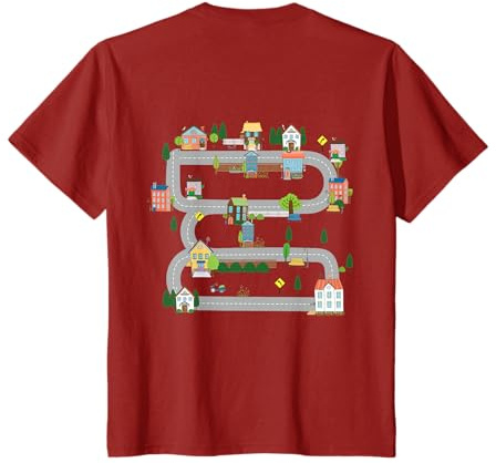 Spielmatte Auto Kinder Spielteppich auf Rückseite Lustiges T-Shirt