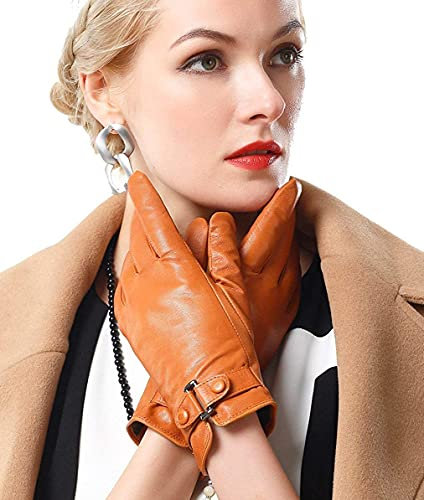 GHCXY Unisex-Erwachsene Fäustlinge Damen Handschuhe Mode warme Farbe Einfach Solide Winter Glamorous Fäustlinge Outdoor Wasserdicht Lederhandschuhe Lila 1 XXL