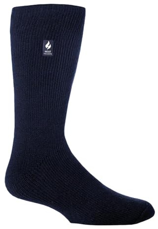 HEAT HOLDERS - Mens & Womens 2.3 Tog Original Thermal Socks | 3 Sizes | Thick Warm Fluffy Insulated Socks for Winter | Ideal for Raynauds (6-11, Navy)