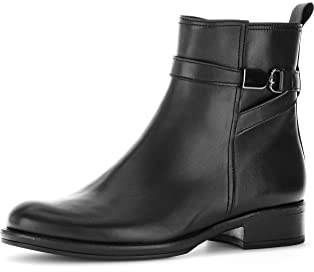 Gabor Mujer Botines, señora Botas Estilo Biker,Plantilla Desmontable,Medias Botas de Motorista,Botas,Planas,Negro (Schwarz) / 27,40 EU / 6.5 UK