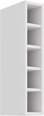 Kuechen-preisbombe Hängeschrank Regal 15 cm Weiß matt Küchenzeile Küchenblock Küche Stilo Landhaus
