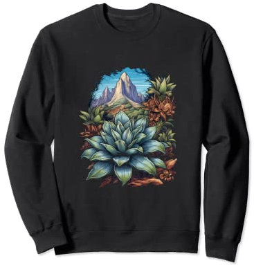 Agave Titanota Royal Agave Kreide Agave Sukkulenten Pflanzen Sweatshirt
