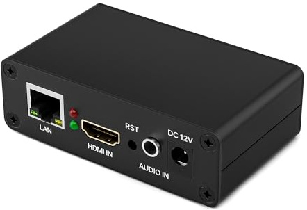 UNISHEEN 1080P60 hdmi Encoder-Support SRT,RTMP,RTSP,RTMPS,UDP,HTTP,HLS，Live Stream Broadcast for YouTube, Facebook, Twitch, etc. Video Encoder for Live Streaming