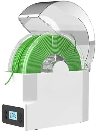 Essiccatore per Filamenti, Scatola Asciutta per Stoccaggio Stampa 3D con Temperatura Regolabile a 3 velocità, Compatibile con Filamenti 3D da 1,75 2,85 3,00 Mm, capacità Massima Bobina 200x73 Mm