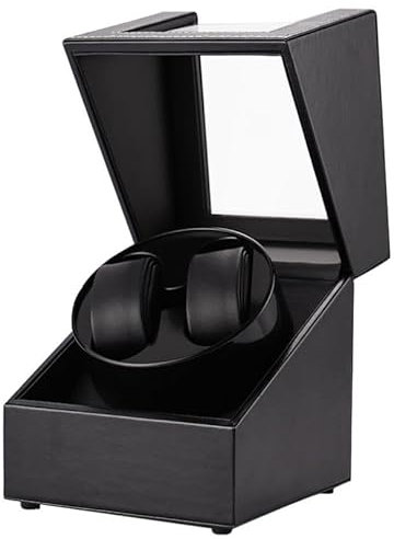 Olvy Uhrenbeweger für 2 Uhren, Watchwinder Extrem Leisem Motor, Flexiblem Uhrenkissen, Watch Winder