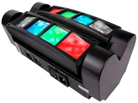 Efecto Foco Beam Spider Beam 83 Gunner Smoke con LEDs RGBW y Control DMX - Luz de fiesta Luz de flash de araña Proyector de sonido automático para Bar, Club, discotecas, Fiestas, Dj y Bodas