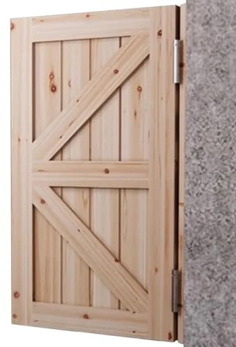 Unbemalt Pendeltür holz, Cafe Schwingtüren, Mit Automatischer Schließen, Holz Cowboy Bar Saloon Tür Auto Close Edelstahl Scharniere, Robuste Einzeltür(Size:70x90cm(W27.56xH35.43in))