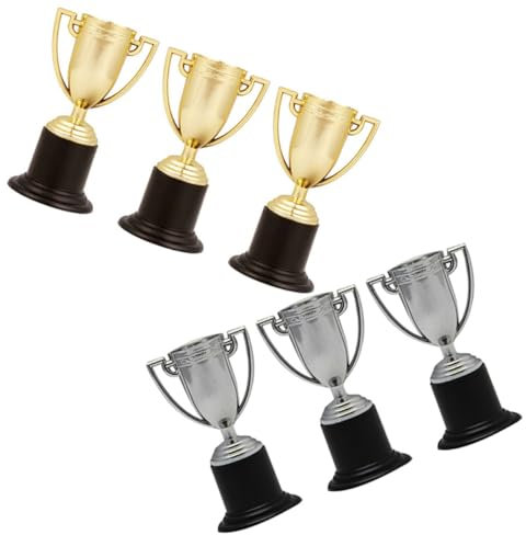 CAXUSD 18stücke Miniatur Junge Mädchen Pokale Trophäen Für Wettbewerbe Schulveranstaltungen Und Partys Aus Leichtem Material Auszeichnung Für Kleine Sportler