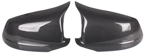 Auto Rückspiegel Abdeckung Seite Flügel Schützen Rahmen Abdeckungen Carbon Faser Stil Trim Shell Für 5 Series F10 F11 2010-2013 Spiegelkappen Seitenspiegel Abdeckkappen(Kohlefaser)