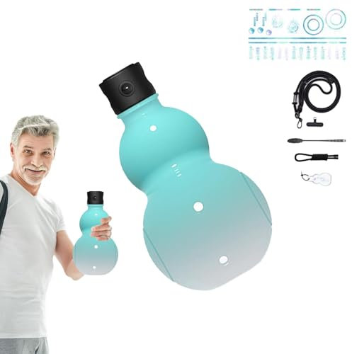 -Weinflasche, Sport-Wasserflasche - Weinkürbisflasche - Chinesischer -Ornament Feng Shui Hu Lu, tragbare Outdoor-Sport-Wasserflasche mit Deckel, Flasche